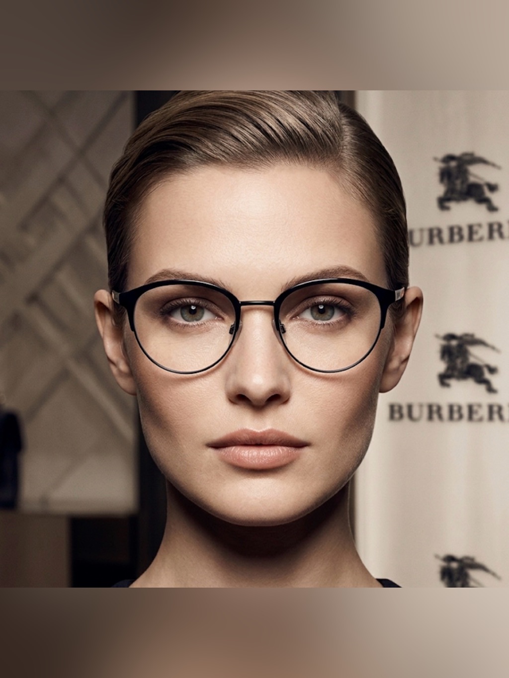 New Authentic Burberry Signature Designer Prescription Eyeglasses Frames Display
